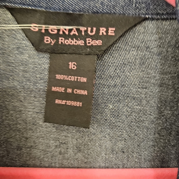 NWT - Signature Robbie Bee Jeans Dress - Size 16 - Picture 6 of 10